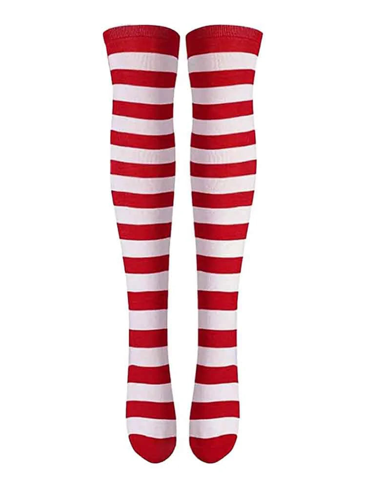 Womens World Book Day Red & White 4 Piece Set socks