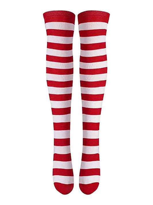 Womens World Book Day Red & White 4 Piece Set socks