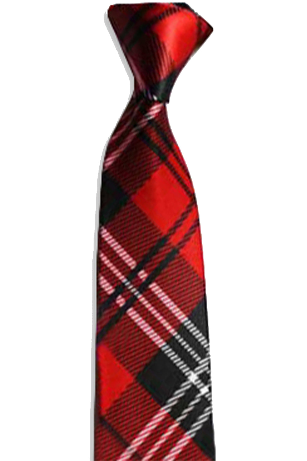 Men's Satin Style Plain Tartan Neck Tie