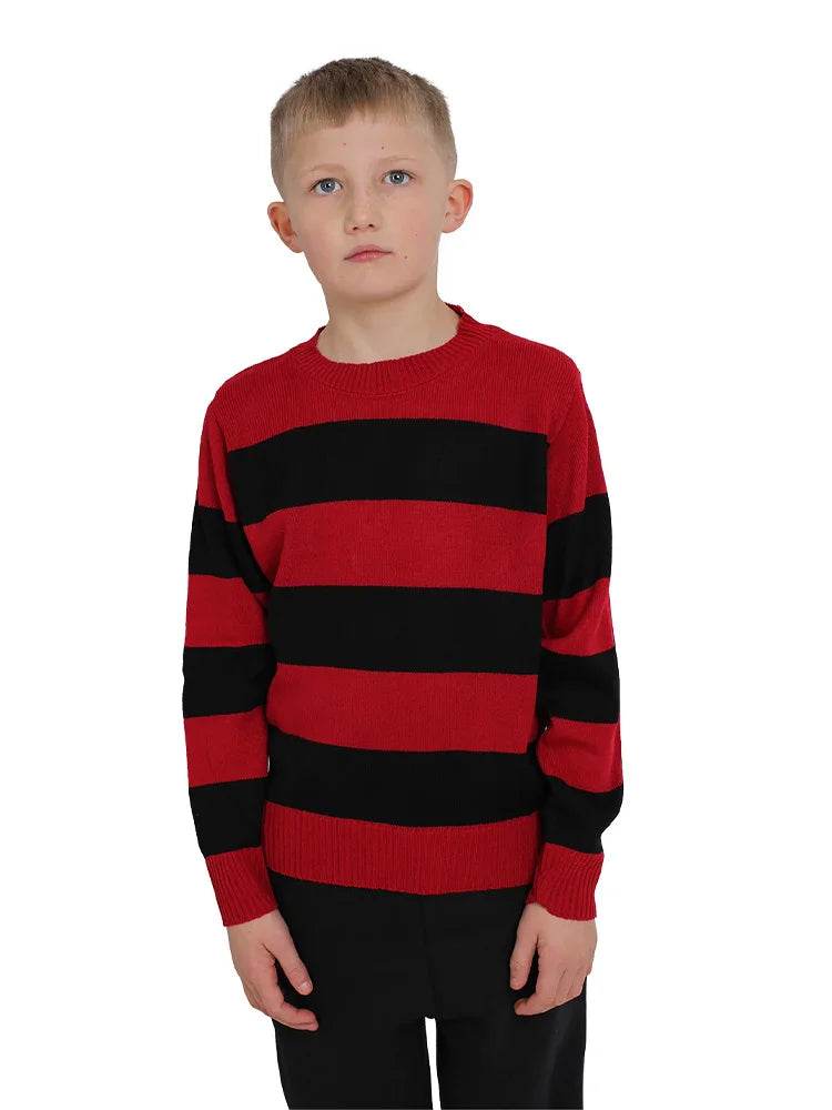Boys Stripe Knitted Jumper - thefancydress.co.uk