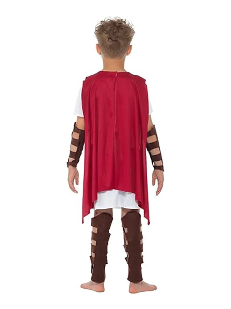 Boys Roman Gladiator Warrior Historical Costumes Historical back