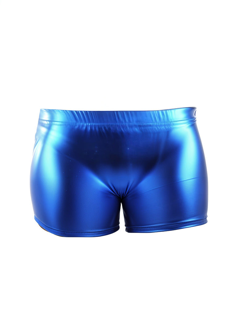 Girls Shiny Metallic Short Pants