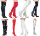 Women's High Over Knee Zip Up Heel Long Boots