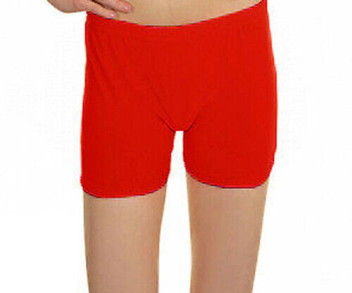 Girls Microfibre Hot Pants red