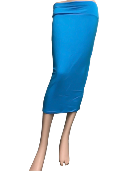 Women's High Waisted Plain Pencil Midi Skirt