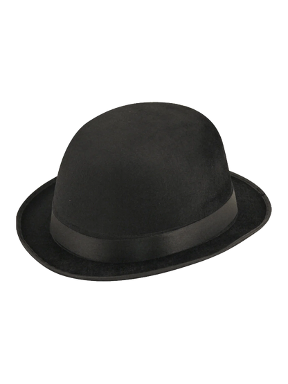 Black Velour Bowler Hat Victorian Head wear