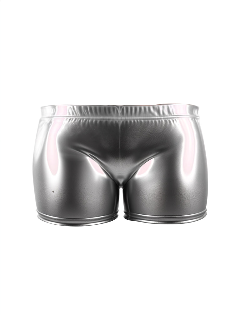 Girls Shiny Metallic Short Pants