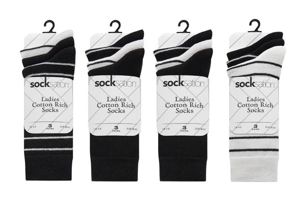 Ladies Socks Celebration Gala (Pack of 3 Pairs)