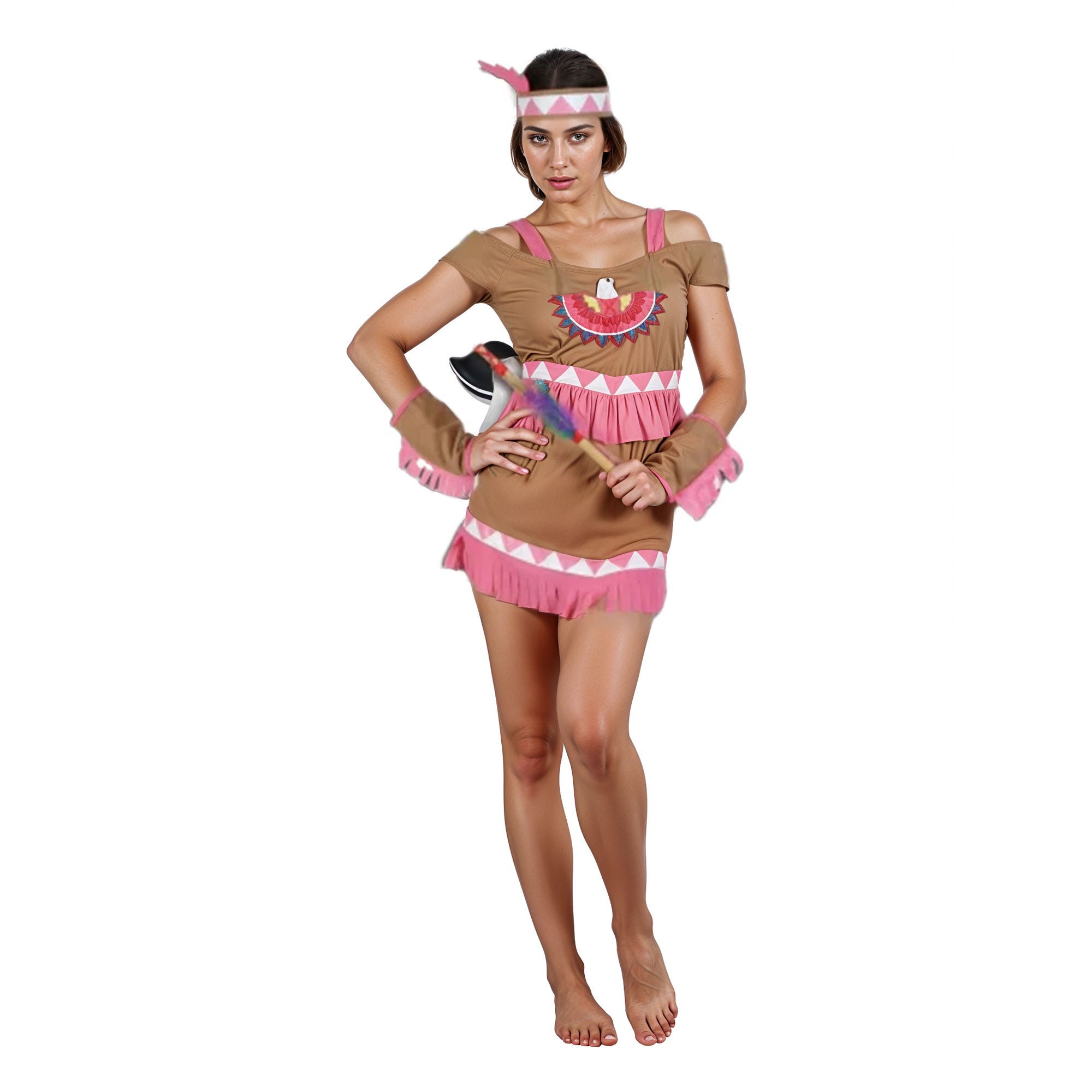 Ladies Dancing Squaw Costume Set