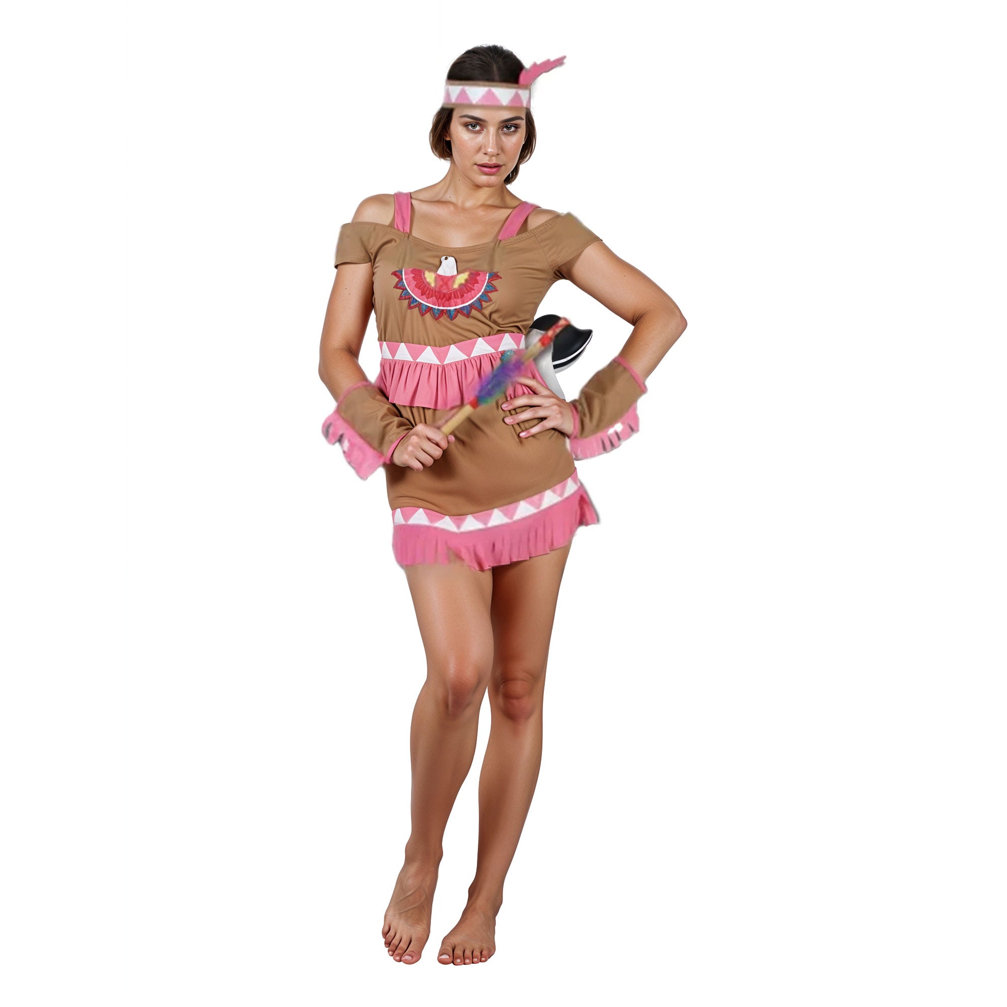 Ladies Dancing Squaw Costume Set