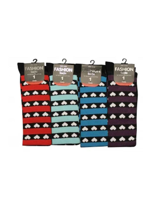 Striped Over The Knee Thigh High Socks