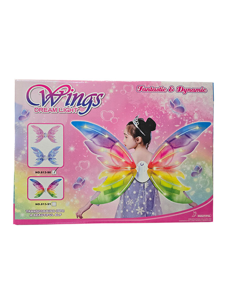 Moving Butterfly Fairy Wings With Music & Light Pink