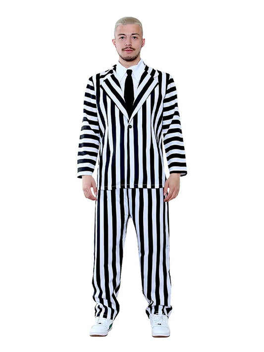 Men's Trickster Ghost Costume - 4-Piece Set