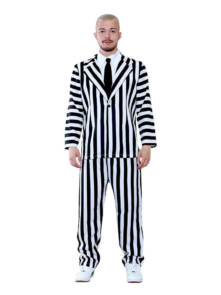 Men's Trickster Ghost Costume - 4-Piece Set - thefancydress.co.uk