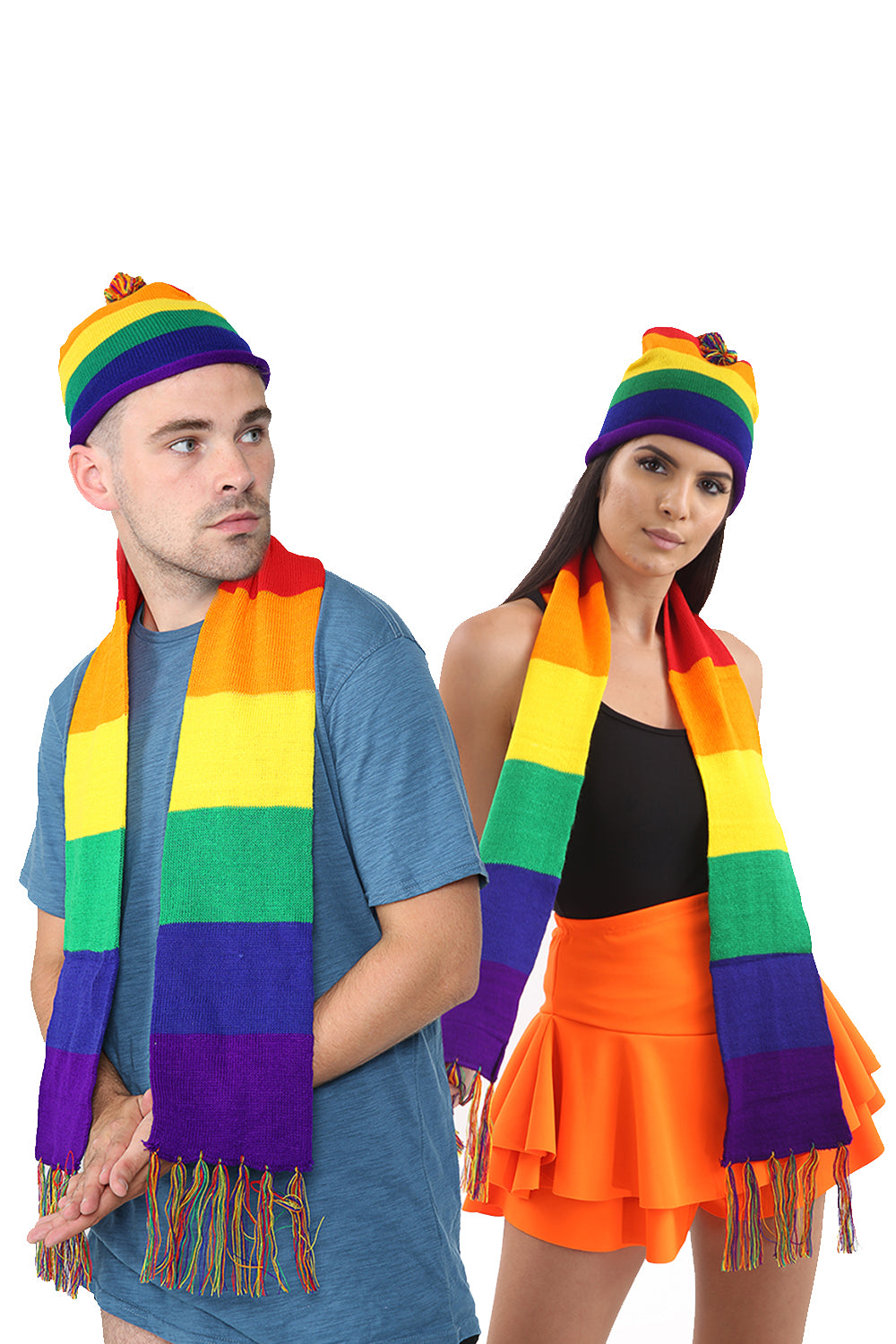 Unisex Rainbow Pride Scarf