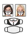 Unisex Vendetta Printed Cotton Face Covering With Filter Pocket
