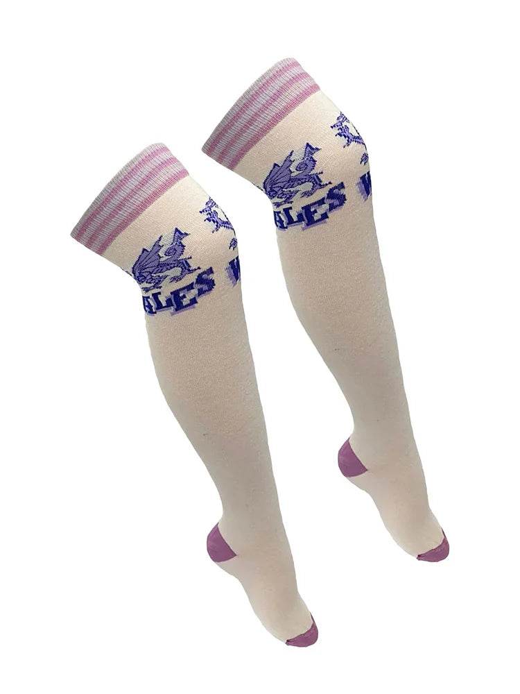 Women Argyle Over The Knees Socks - thefancydress.co.uk