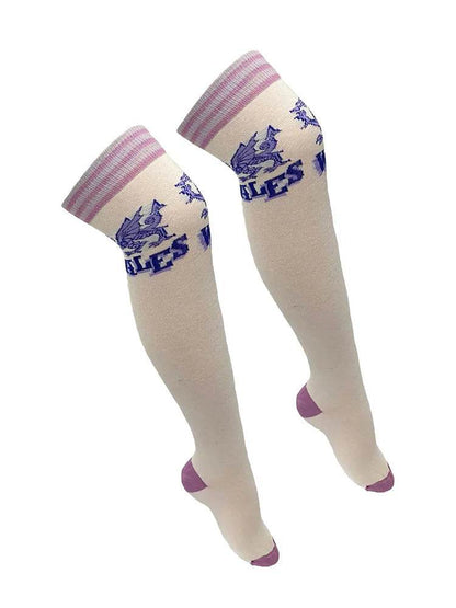 Women Argyle Over The Knees Socks - thefancydress.co.uk