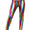 Adult High Waist Rainbow Shiny Metallic Legging