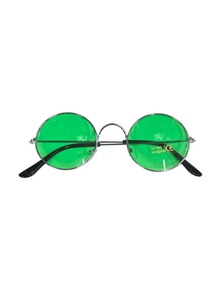 Men & Women Circle Round Shaped Sunglasses Gojo Style - thefancydress.co.uk