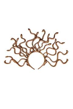 Ladies Gold Greek Gorgon Snake Headband 40x28 cm
