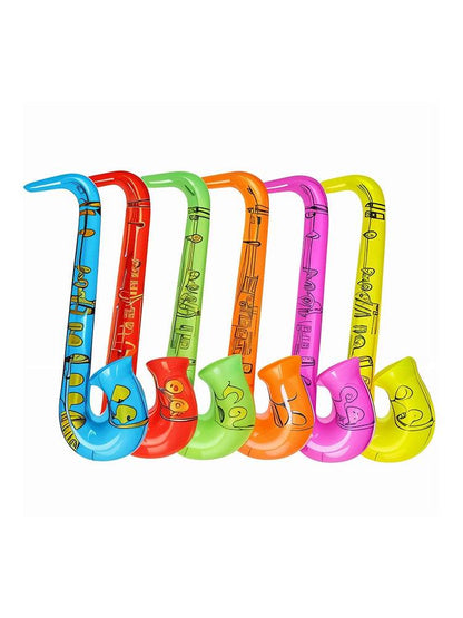 1x Inflatable Saxophone (Random Colour) - thefancydress.co.uk