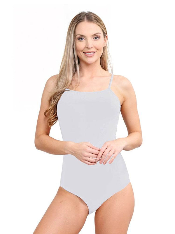 Women's Camisole Leotard Ballet Dance Bodysuit Wide Strap - thefancydress.co.uk