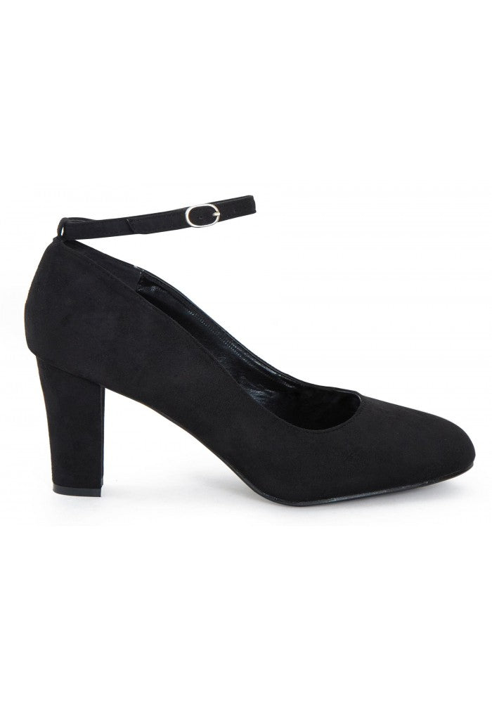 Women s Ankle Strap Mid Block Heel Shoes